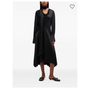 Ganni Black Scarf Dress